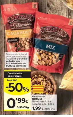 Caprabo BORGES Barreja de fruita seca fregida oferta
