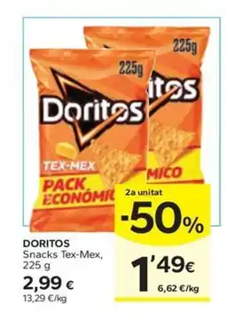 Caprabo DORITOS Snacks Tex-Mex oferta