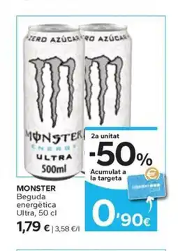 Caprabo MONSTER Beguda energètica Ultra oferta