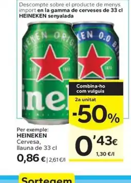 Caprabo HEINEKEN Cervesa oferta