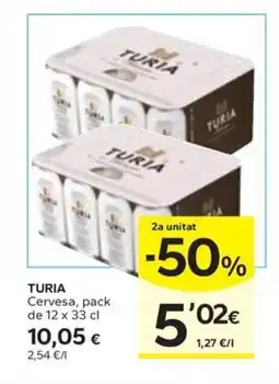 Caprabo TURIA Cervesa oferta