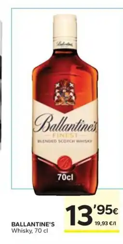 Caprabo BALLANTINE'S Whisky oferta
