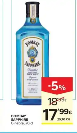 Caprabo BOMBAY SAPPHIRE Ginebra oferta