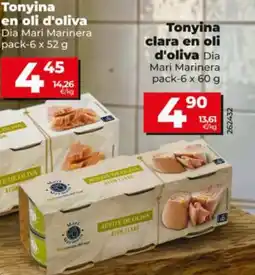 Maxi Dia DIA MARI MARINERA Tonyina clara en oli d'oliva oferta