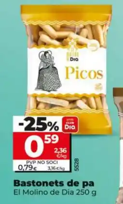 Maxi Dia EL MOLINO DE DIA Bastonets de pa oferta