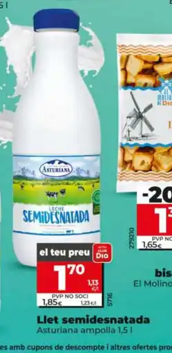 Maxi Dia ASTURIANA Llet semidesnatada oferta
