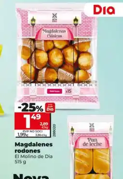 Maxi Dia EL MOLINO DE DIA Magdalenes rodones oferta