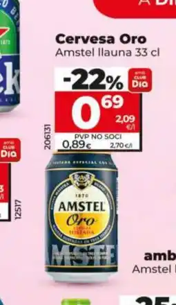 Maxi Dia AMSTEL Cervesa Oro oferta