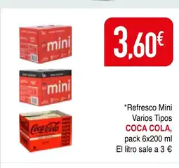 mYm supermercados COCA COLA Refresco Mini Varios Tipos oferta