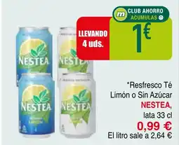 mYm supermercados NESTEA Resfresco Té Limón o Sin Azúcar oferta