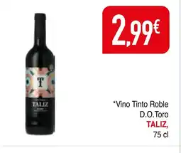 mYm supermercados TALIZ Vino Tinto Roble D.O.Toro oferta