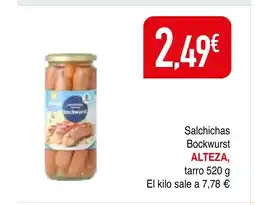 mYm supermercados ALTEZA Salchichas Bockwurst oferta