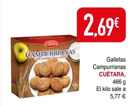 mYm supermercados CUÉTARA Galletas Campurrianas oferta