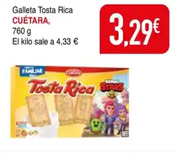 mYm supermercados CUÉTARA Galleta Tosta Rica oferta