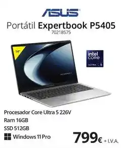 Ecomputer Asus - portátil expertbook p5405 oferta