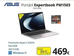 Ecomputer Asus - portátil expertbook pm1503 oferta