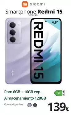 Ecomputer Xiaomi - smartphone redmi 15 oferta