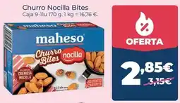 La Sirena Maheso - churro nocilla bites oferta