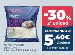 La Sirena Sepia troceada oferta