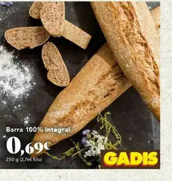 Gadis Barra 100% Integral oferta