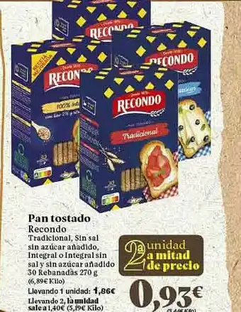 Gadis Pan Tostado Recondo Tradicional Sin Sal Sin Azucar Añadido Integral O Integral Sin Sal Y Sin Azucar Añadido 30 Rebanadâs oferta