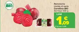 Carrefour CARREFOUR BIO Remolacha cocida al vacío oferta