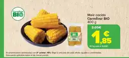 Carrefour CARREFOUR BIO Maíz cocido oferta