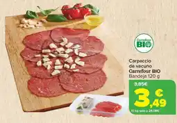 Carrefour CARREFOUR BIO Carpaccio de vacuno oferta