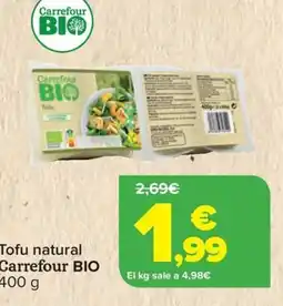 Carrefour CARREFOUR BIO Tofu natural oferta