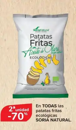 Carrefour SORIA NATURAL En TODAS las patatas fritasecológicas oferta