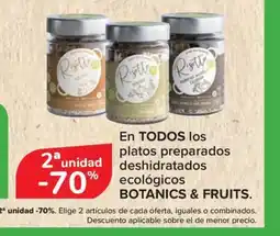 Carrefour BOTANICS & FRUITS. En TODOS los platos preparados ecológicos oferta