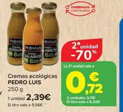 Carrefour PEDRO LUIS Cremas ecológicas oferta