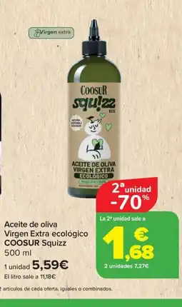 Carrefour COOSUR Aceite de oliva Virgen Extra ecológico oferta