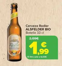 Carrefour ALSFELDER BIO Cerveza Radler oferta