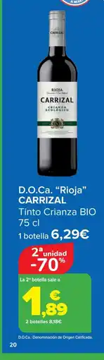 Carrefour CARRIZAL D.O.Ca. Rioja oferta