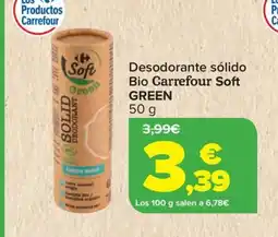 Carrefour CARREFOUR SOFT GREEN Desodorante sólido oferta