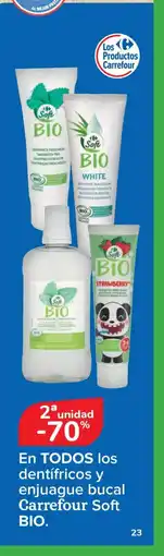 Carrefour CARREFOUR SOFT En TODOS los dentífricos y enjuague bucal oferta