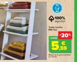 Carrefour Toalla lavabo oferta
