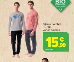 Carrefour Pijama hombre oferta