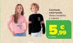 Carrefour Camiseta estampada oferta