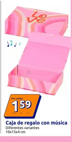 Action Caja de regalo con música oferta