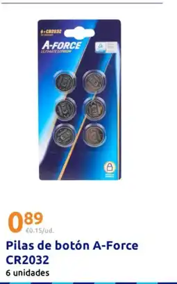 Action Pilas de botón A-Force CR2032 oferta