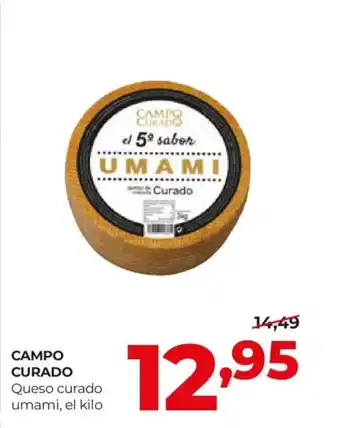 Alimerka CAMPO CURADO Queso curado umami oferta
