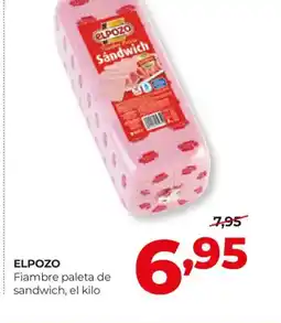 Alimerka ELPOZO Fiambre paleta de sandwich oferta