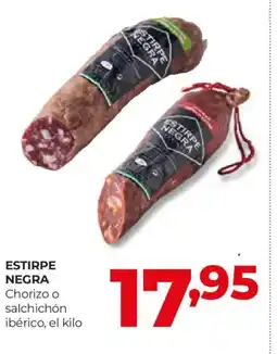 Alimerka ESTIRPE NEGRA Chorizo o salchichón ibérico oferta