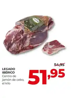 Alimerka LEGADO IBERICO Centro de jamón de cebo, oferta