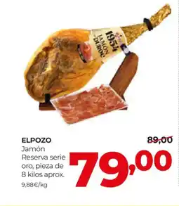Alimerka ELPOZO Jamón Reserva serie oro oferta
