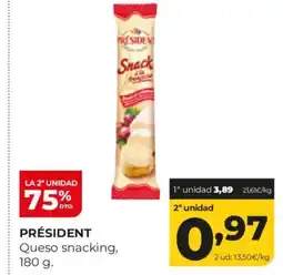 Alimerka PRÉSIDENT Queso snacking oferta