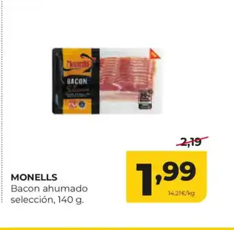 Alimerka MONELLS Bacon ahumado selección oferta