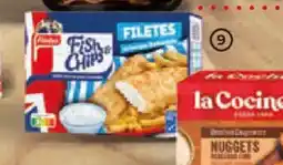 Alimerka FINDUS Filetes de pescado rebozado fish&chips oferta